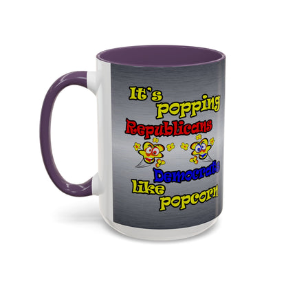 popping like popcorn - Accent Mug (brushed nickel)