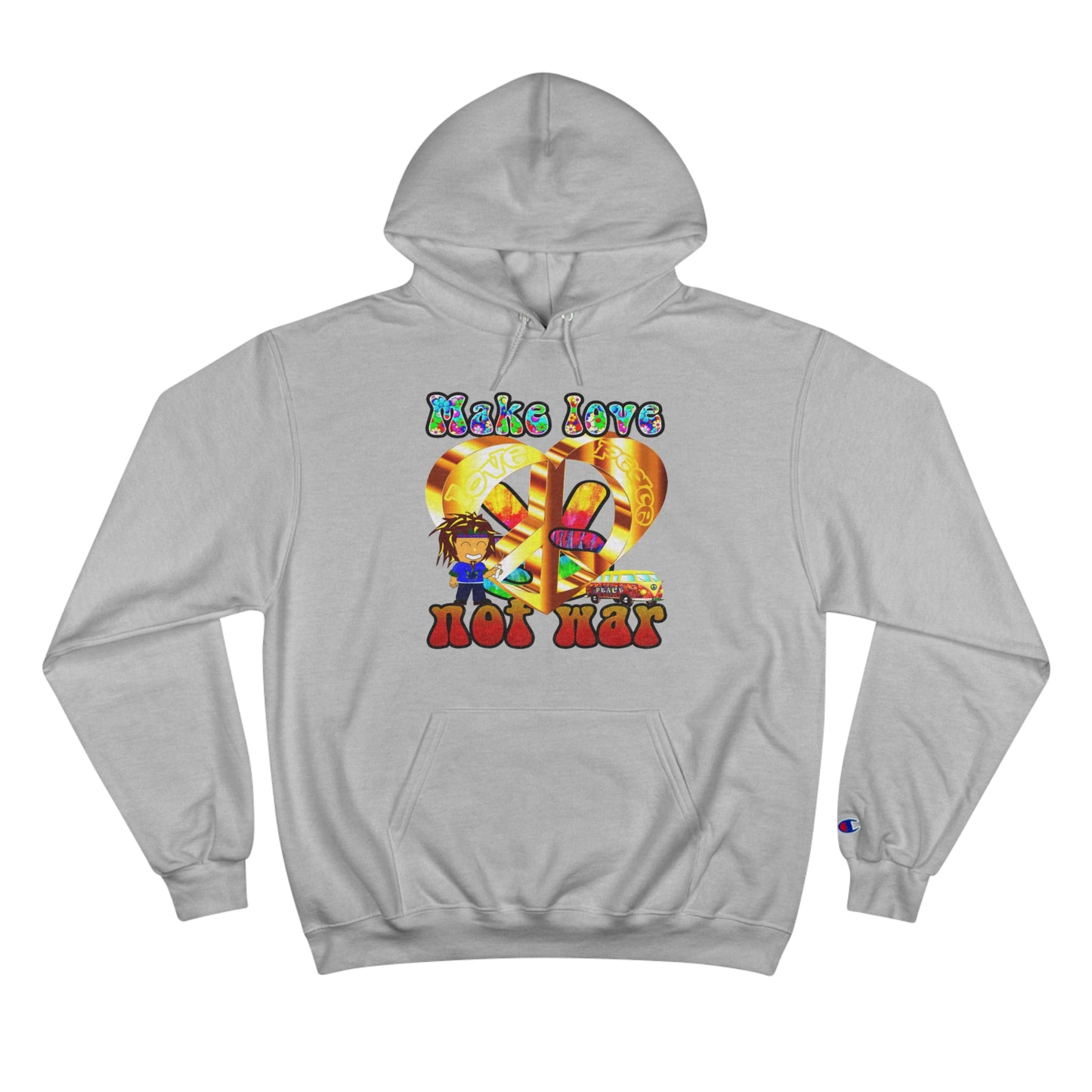love peace - Champion Hoodie