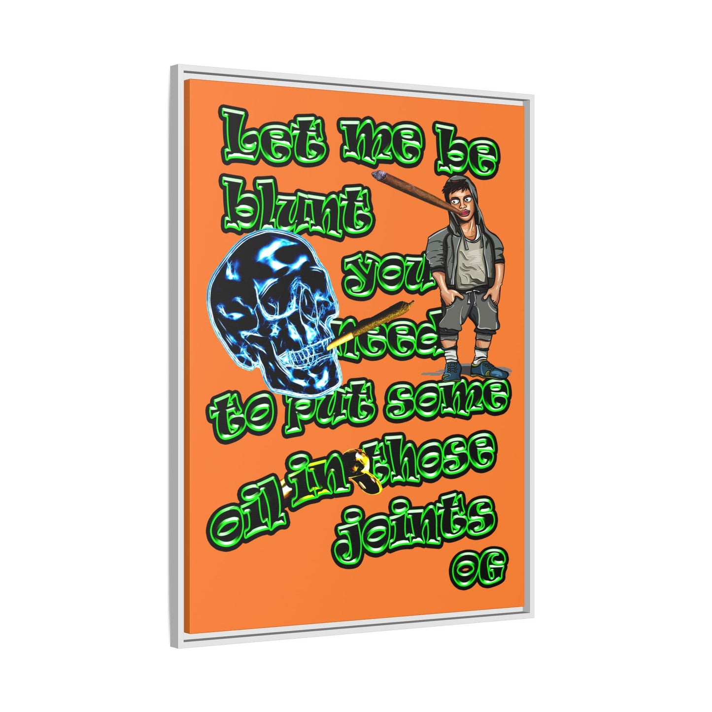 og - framed canvas art (crusta)