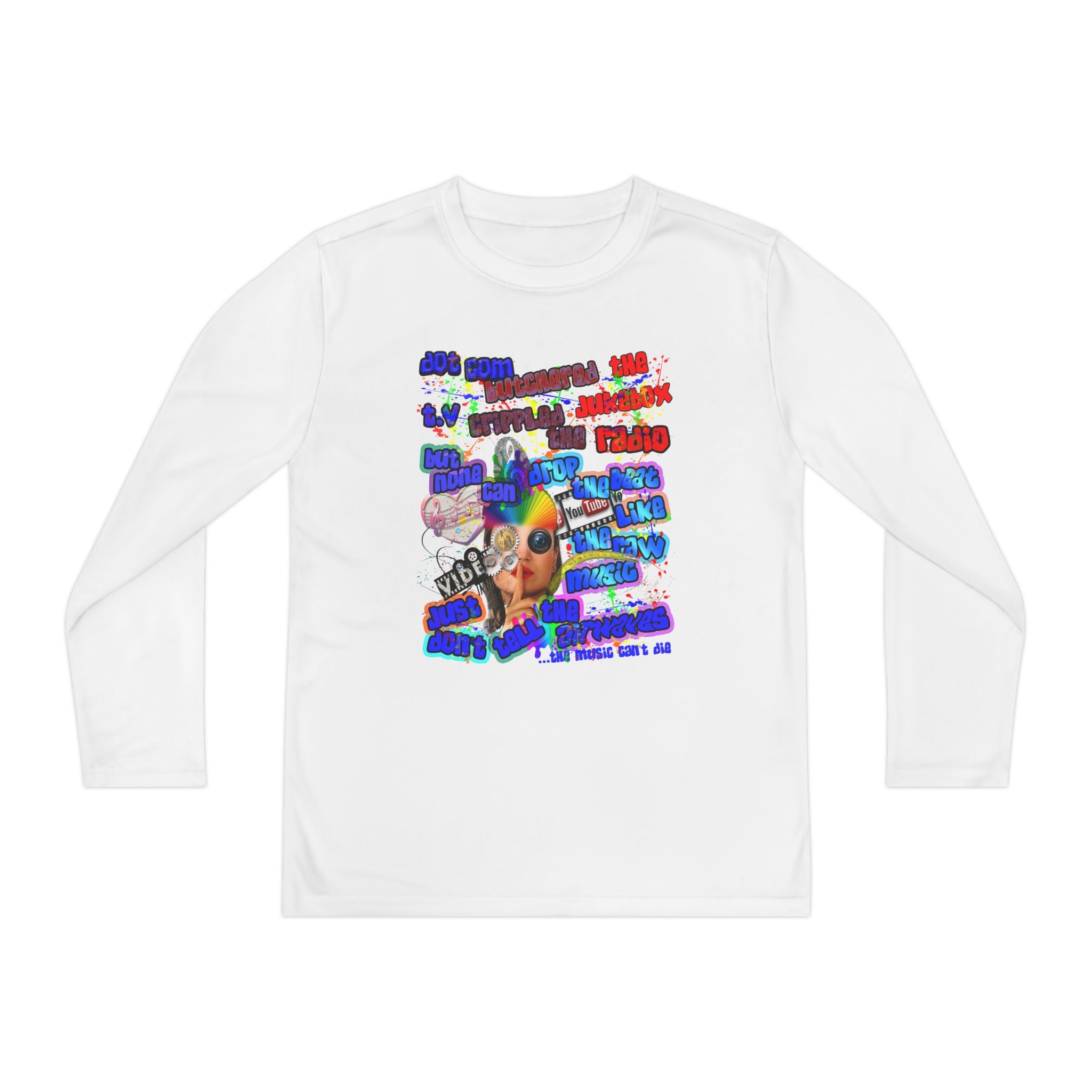 drop the beat - Youth Long Sleeve Competitor Tee