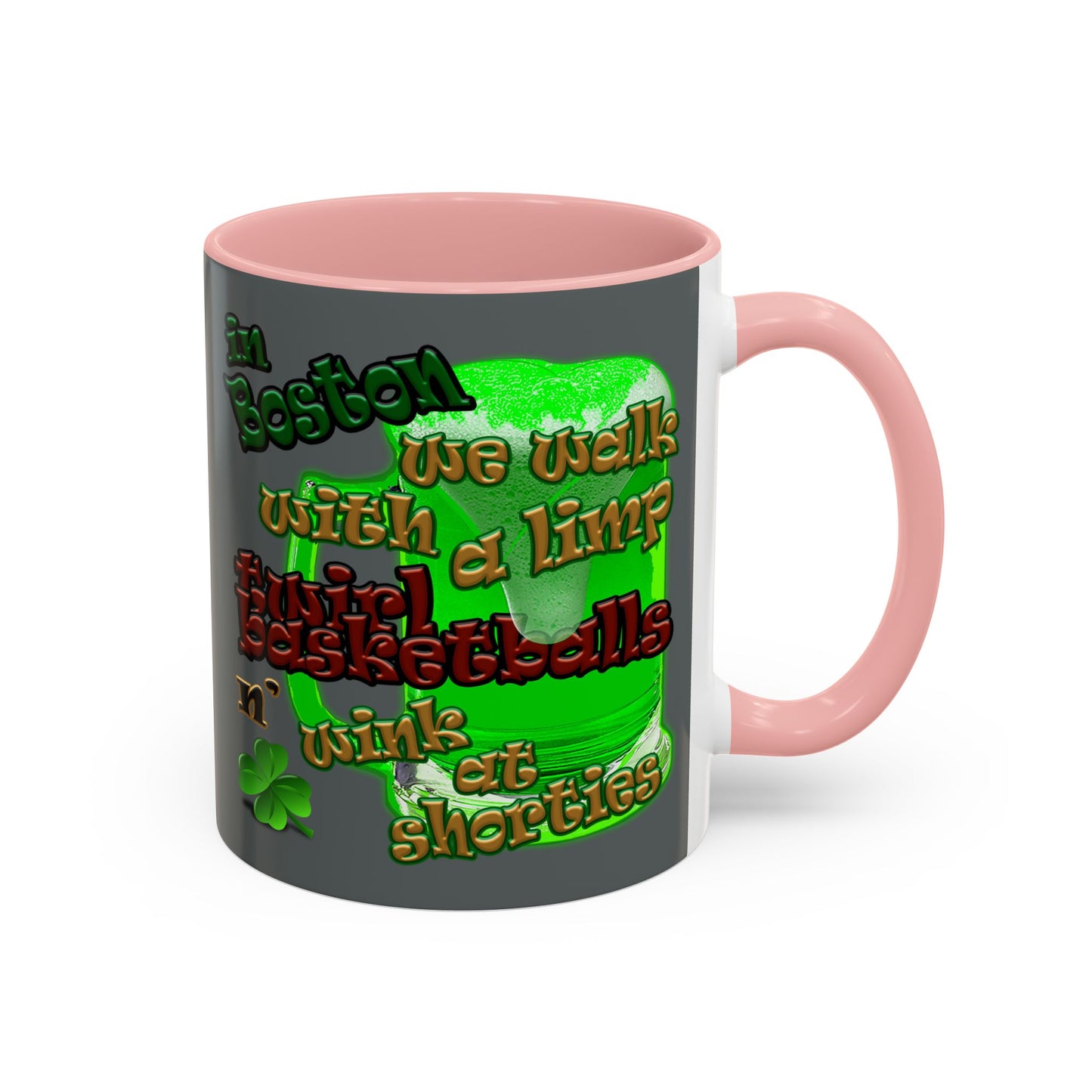 celtics logo - Accent Mug (dark grey)