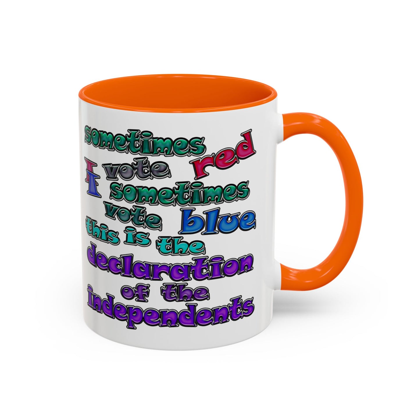 declaration of the independents - Accent Mug (white)