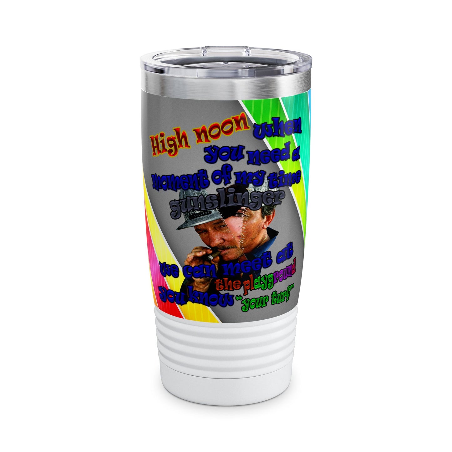 high noon - Ringneck Tumbler, 20oz (rainbow split)