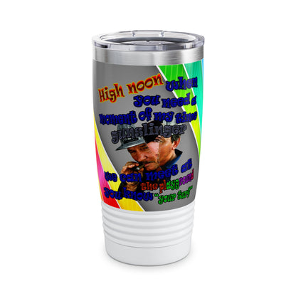 high noon - Ringneck Tumbler, 20oz (rainbow split)