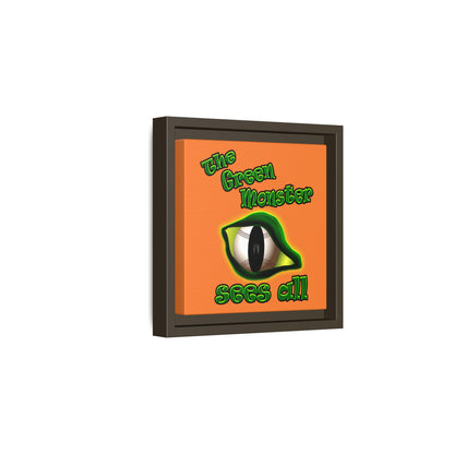 green monster - framed canvas art (crusta)