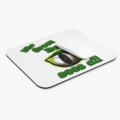 green monster - Mouse Pad (Rectangle) (white)