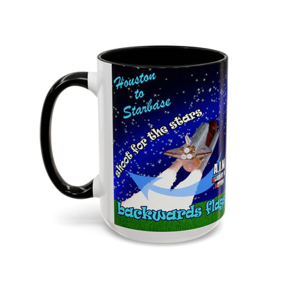 shoot for the stars - Accent Mug ('snoops' background)