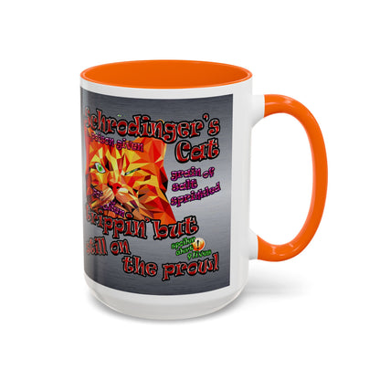 schrodinger's cat - Accent Mug (brushed nickel)
