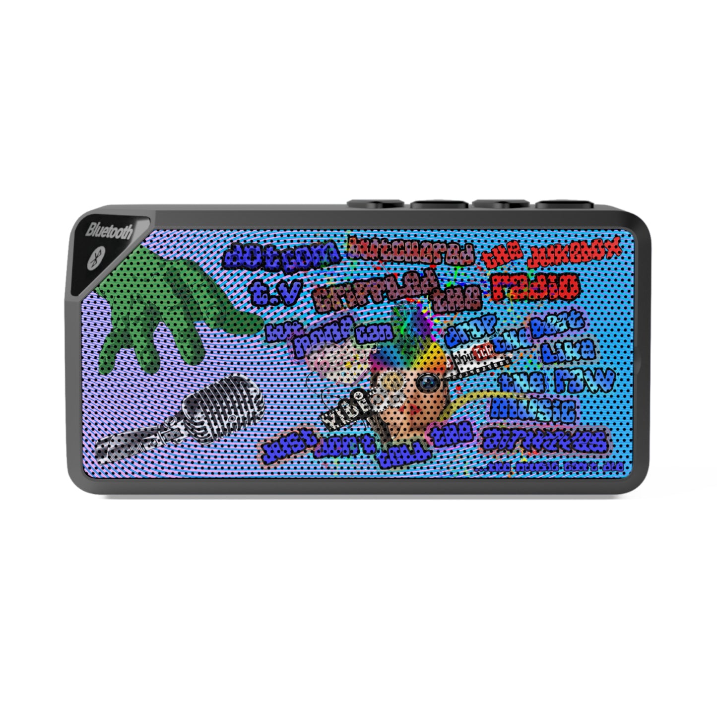 drop the beat - Jabba Bluetooth Speaker (light blue-purple wave)