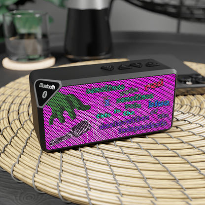 declaration of the independents - Jabba Bluetooth Speaker (pink swirl)