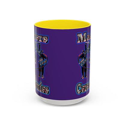 em cee squared - Accent Mug (purple)