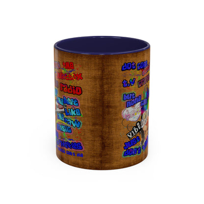 drop the beat - Accent Mug (brown papyrus)