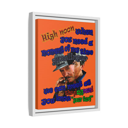 high noon - framed canvas art (orange)
