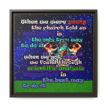 doggystyle - framed canvas art ('snoops' background)