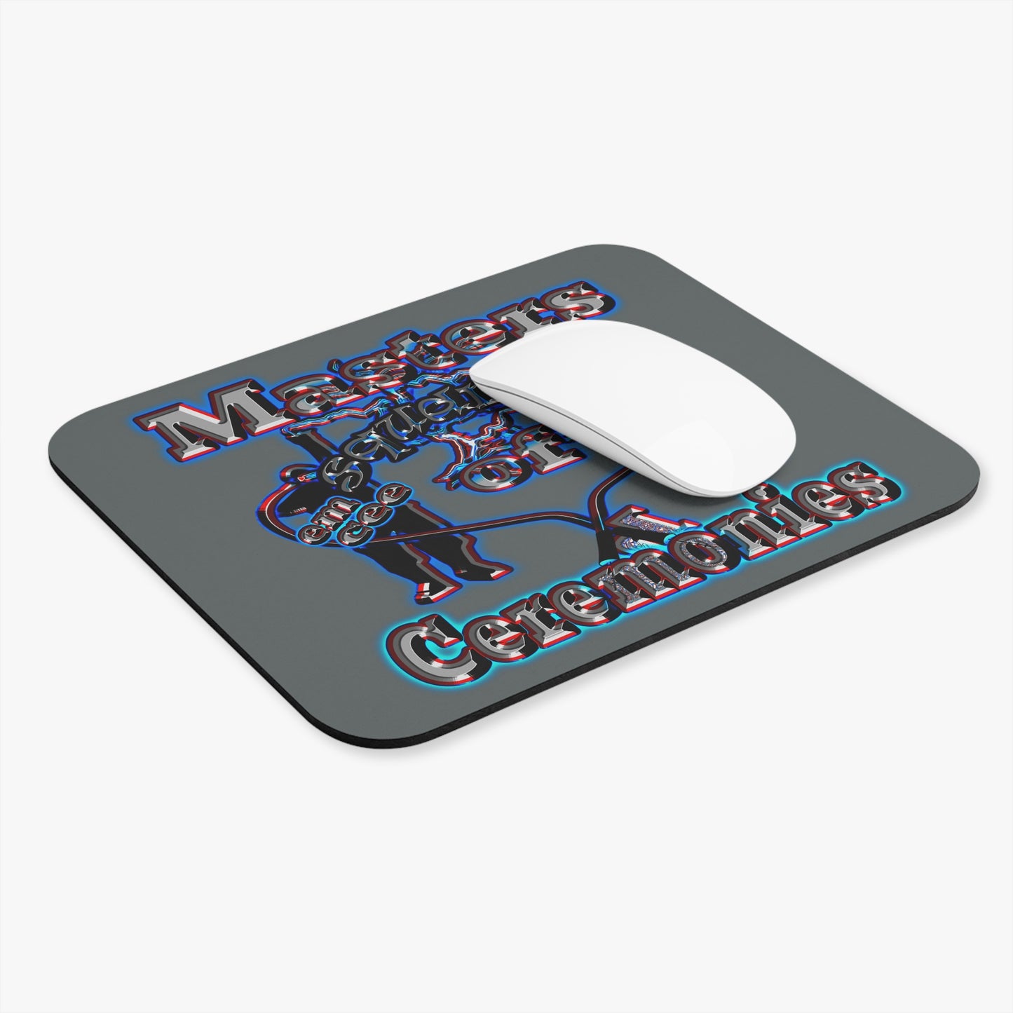 em cee squared - Mouse Pad (Rectangle) (dark grey)