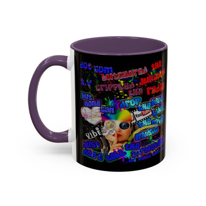 drop the beat - Accent Mug (black)
