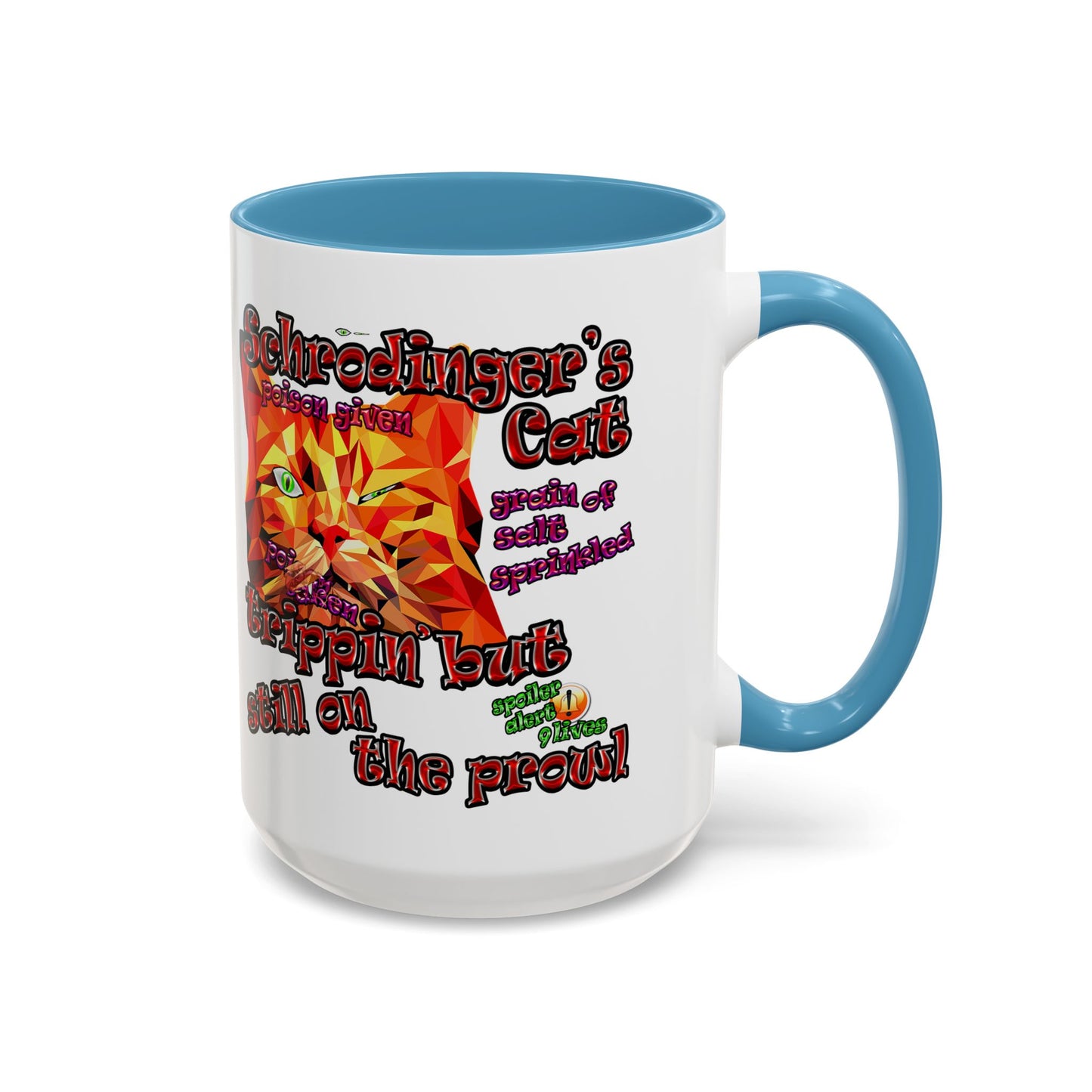 schrodinger's cat - Accent Mug (white)