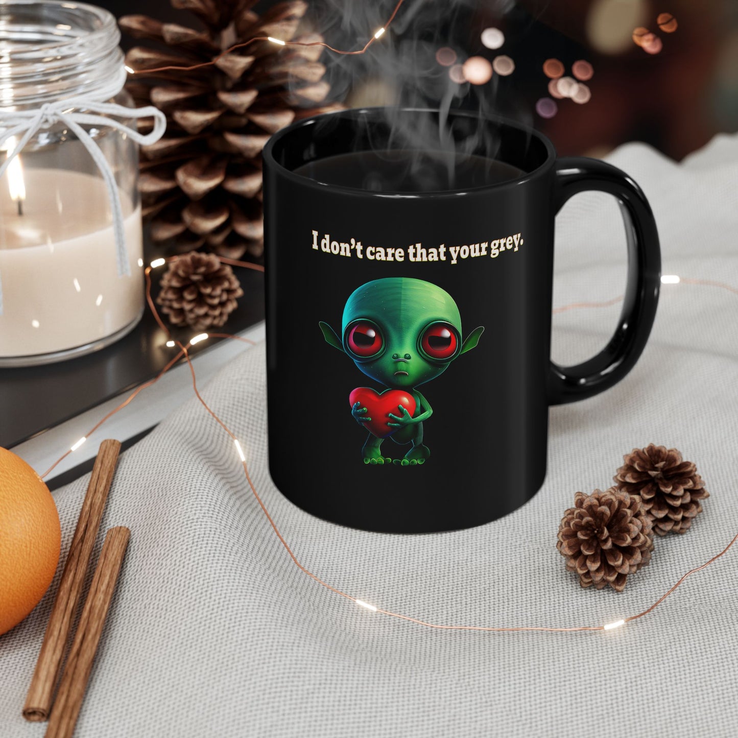 I don't care that your grey - Black Mug