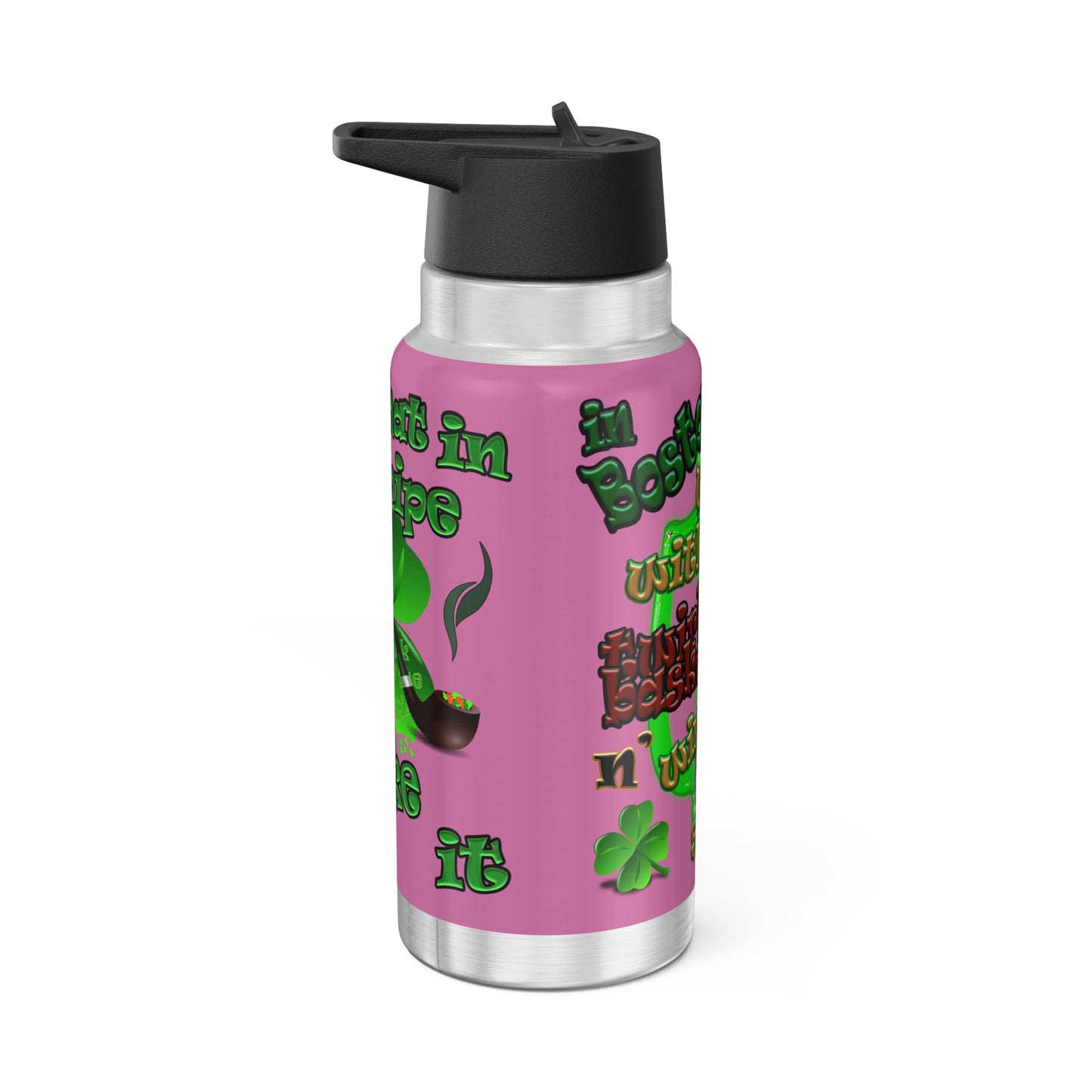 celtics logo - Gator Tumbler, 32oz (light pink)