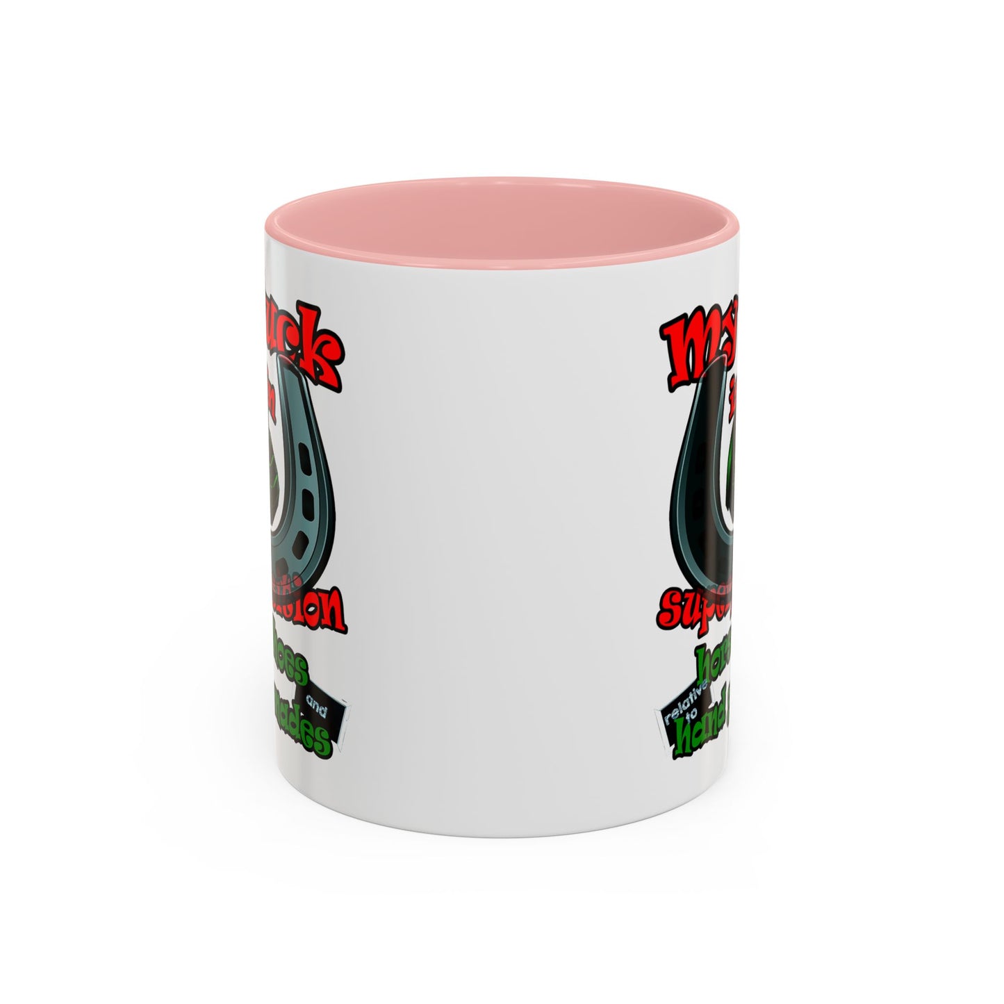 my luck - Accent Mug (white)