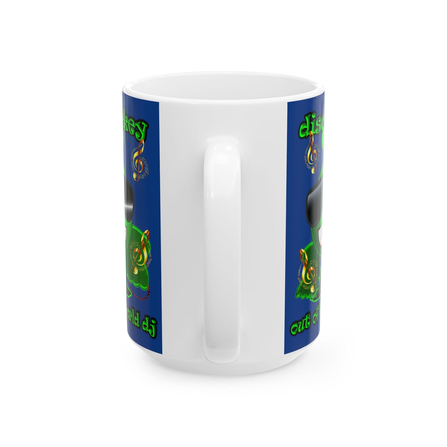 disc jockey - White Mug (dark blue)