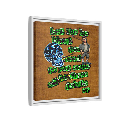 og - framed canvas art (brown papyrus)