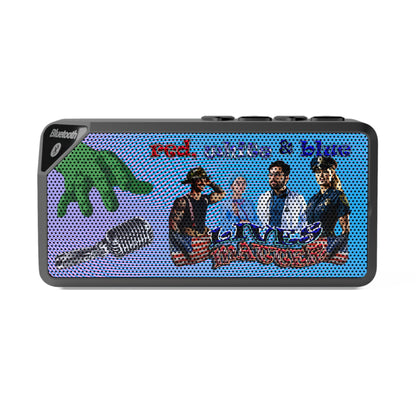 rw&b lives matter - Jabba Bluetooth Speaker (light blue-purple wave)