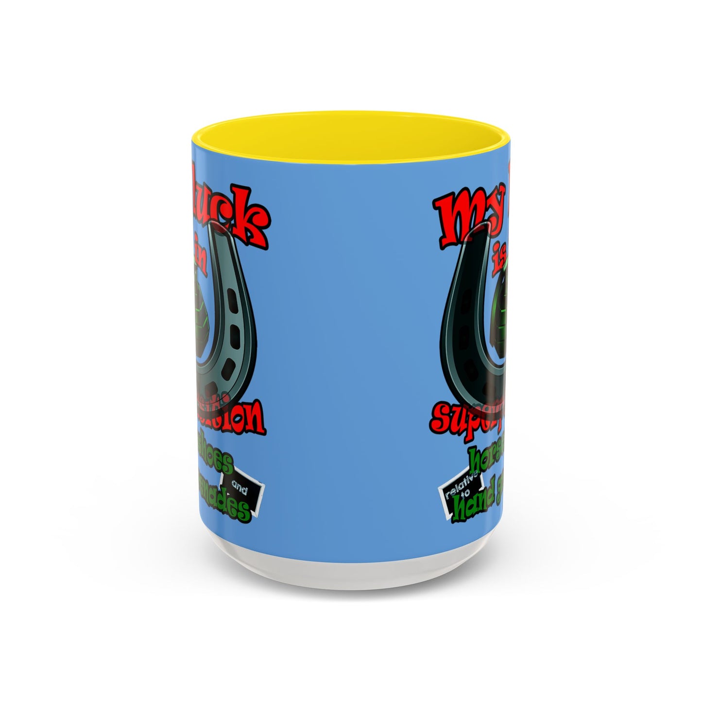 my luck - Accent Mug (light blue)
