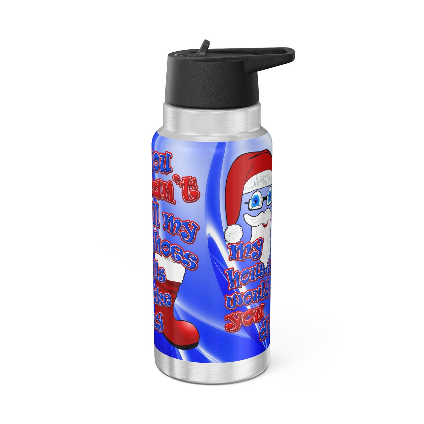 santa's shoes - Gator Tumbler, 32oz  (blue-white wave)