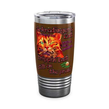 schrodinger's cat - Ringneck Tumbler, 20oz (brown)