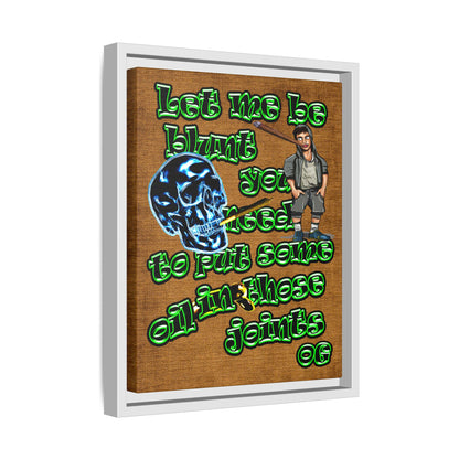og - framed canvas art (brown papyrus)