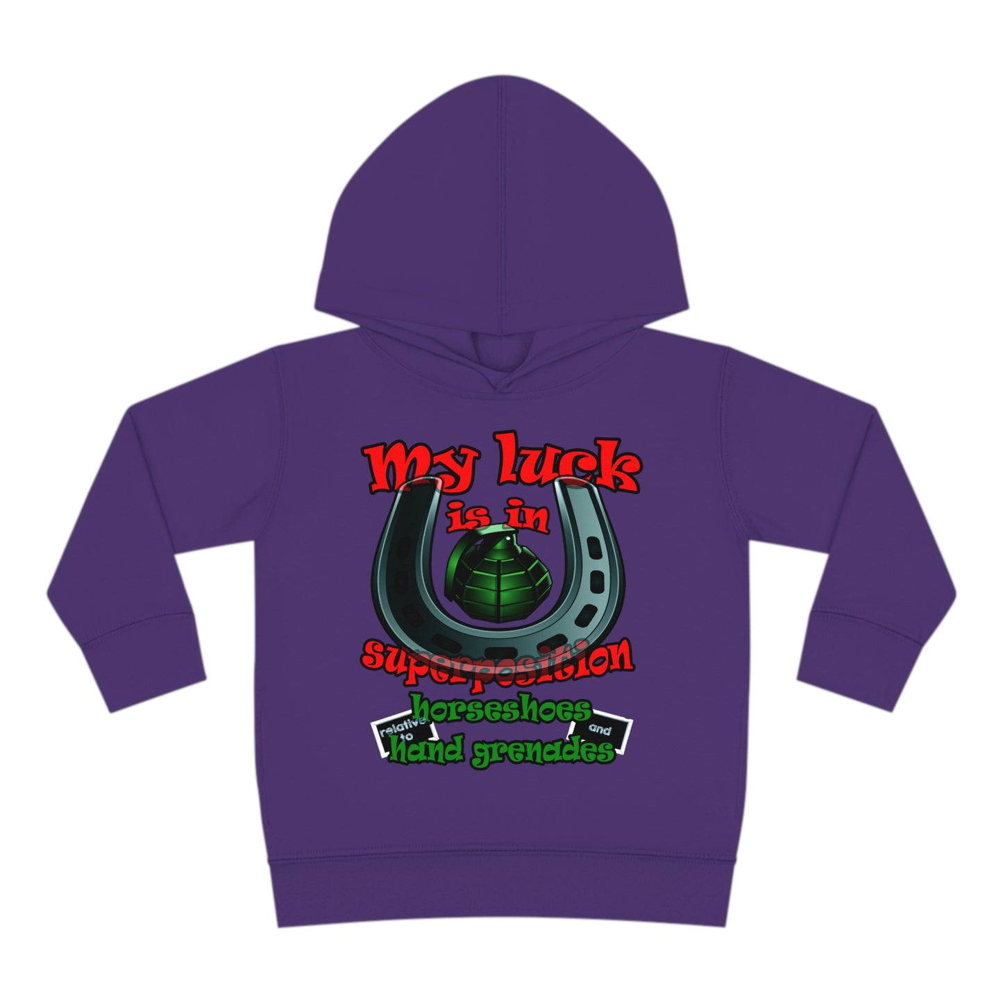 my luck - Toddler Pullover Fleece Hoodie