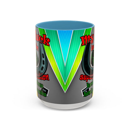 my luck - Accent Mug (rainbow split)