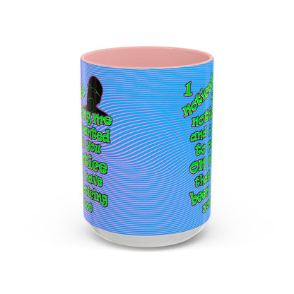 noticed you noticing - Accent Mug (light blue-purple wave)