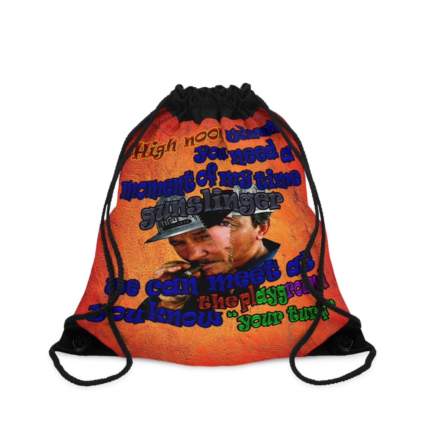 high noon - Drawstring Bag (burnt orange)