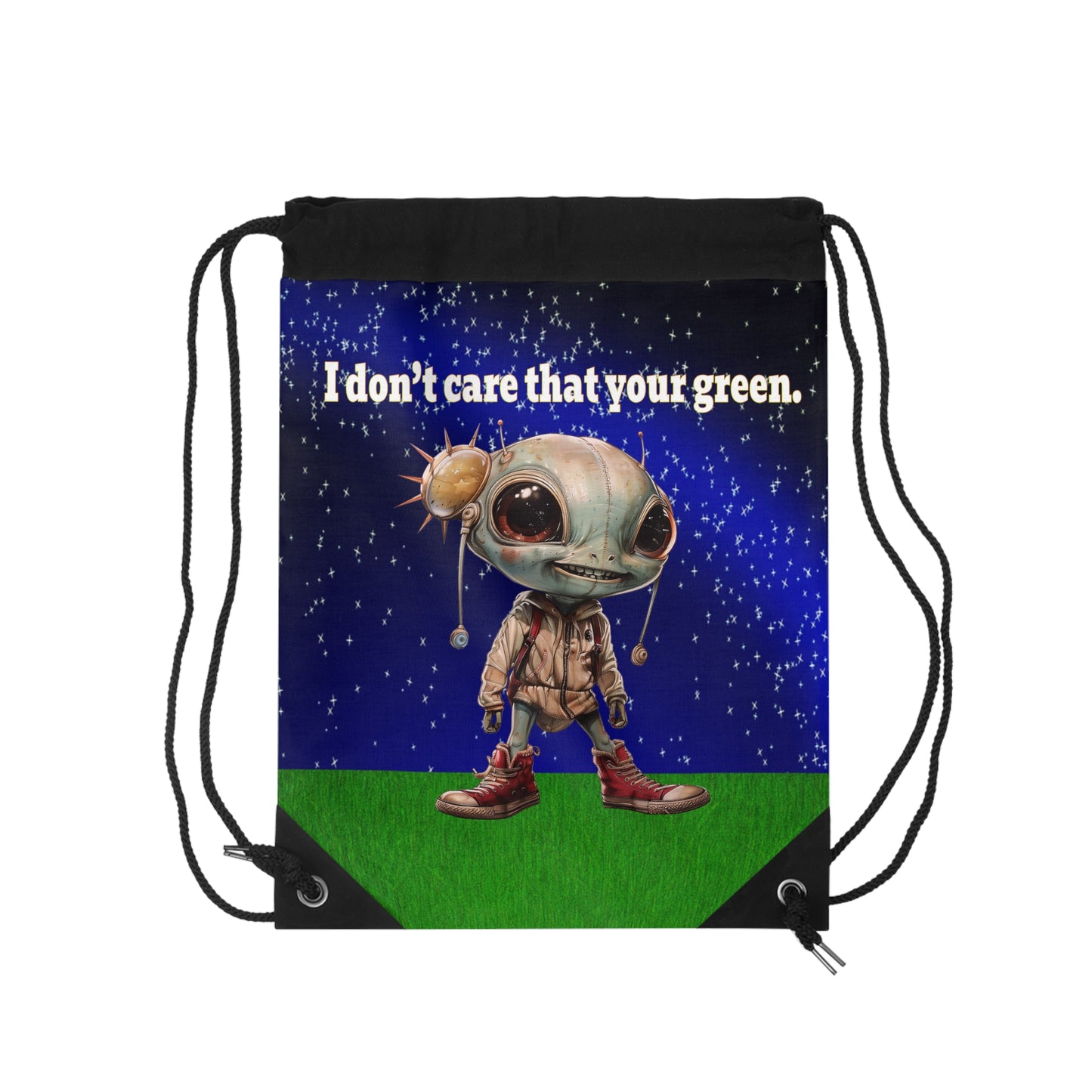 I don't care that your grey - Drawstring Bag ('snoops' background)