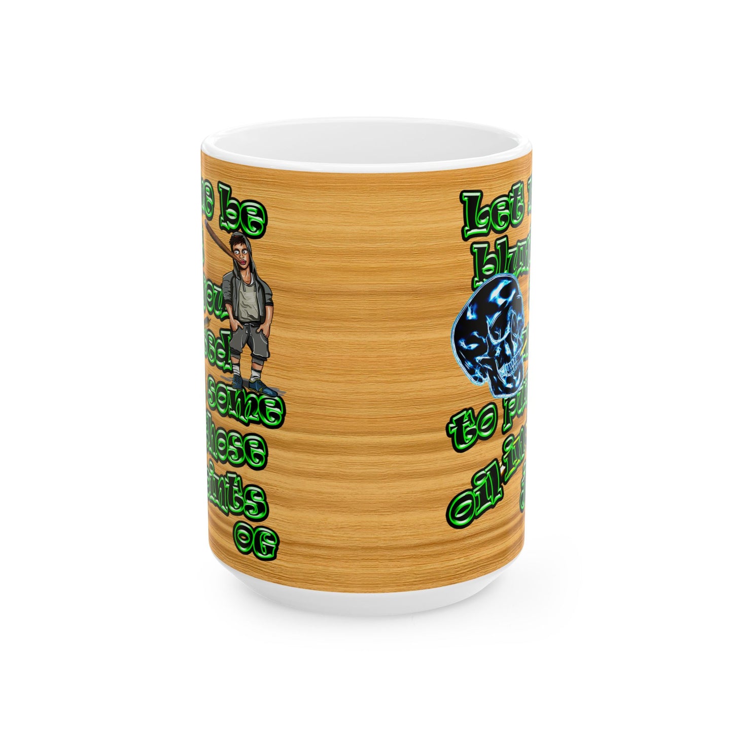 og - White Mug (butterscotch wood finish)