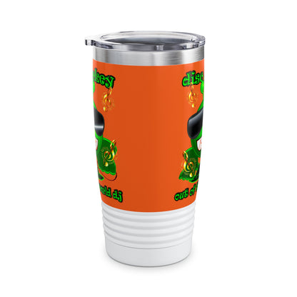 disc jockey - Ringneck Tumbler, 20oz (orange)