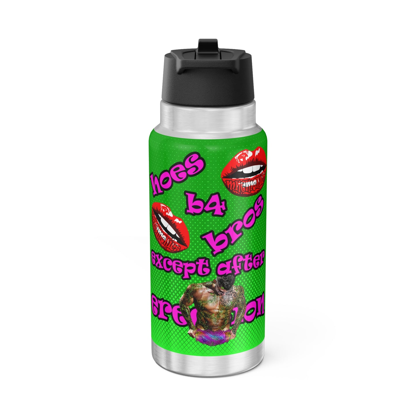 hoes b4 bros - Gator Tumbler, 32oz  (logo green)