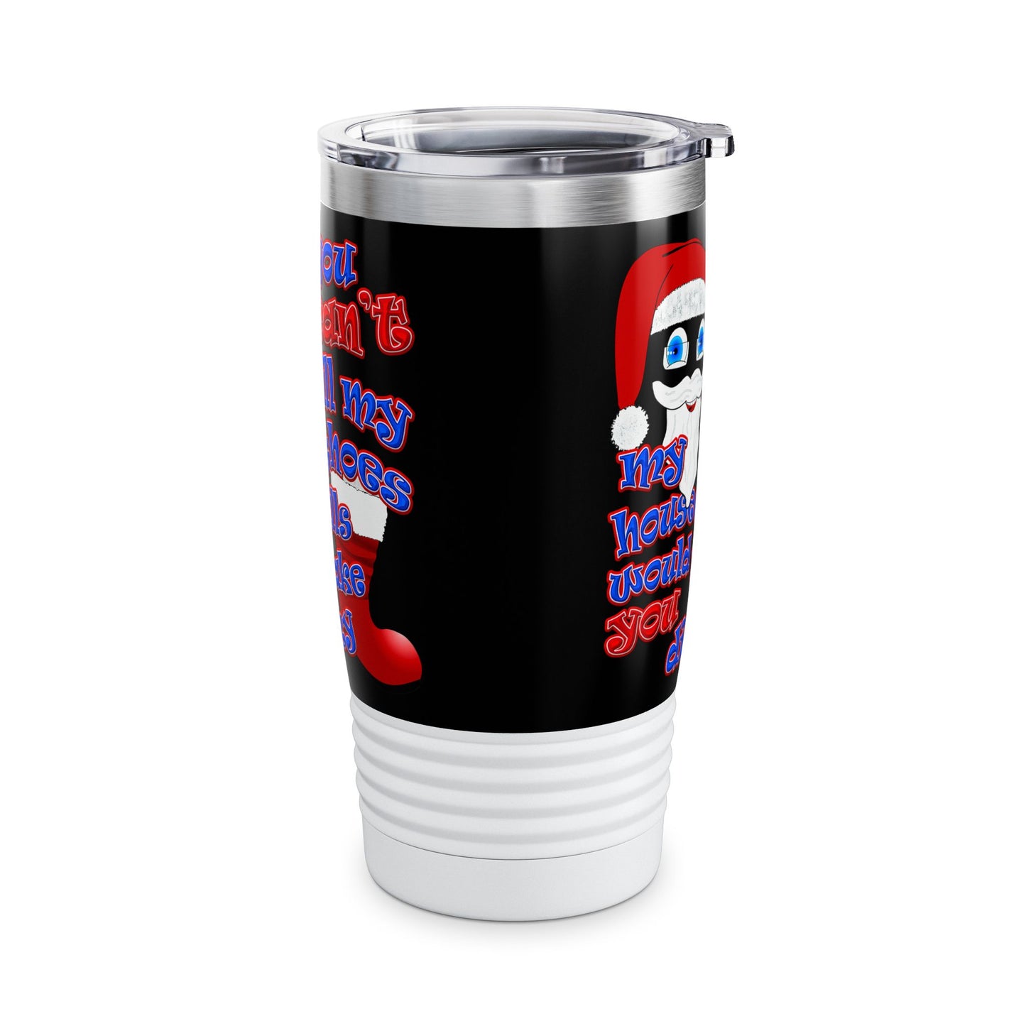 santa's shoes - Ringneck Tumbler, 20oz (black)