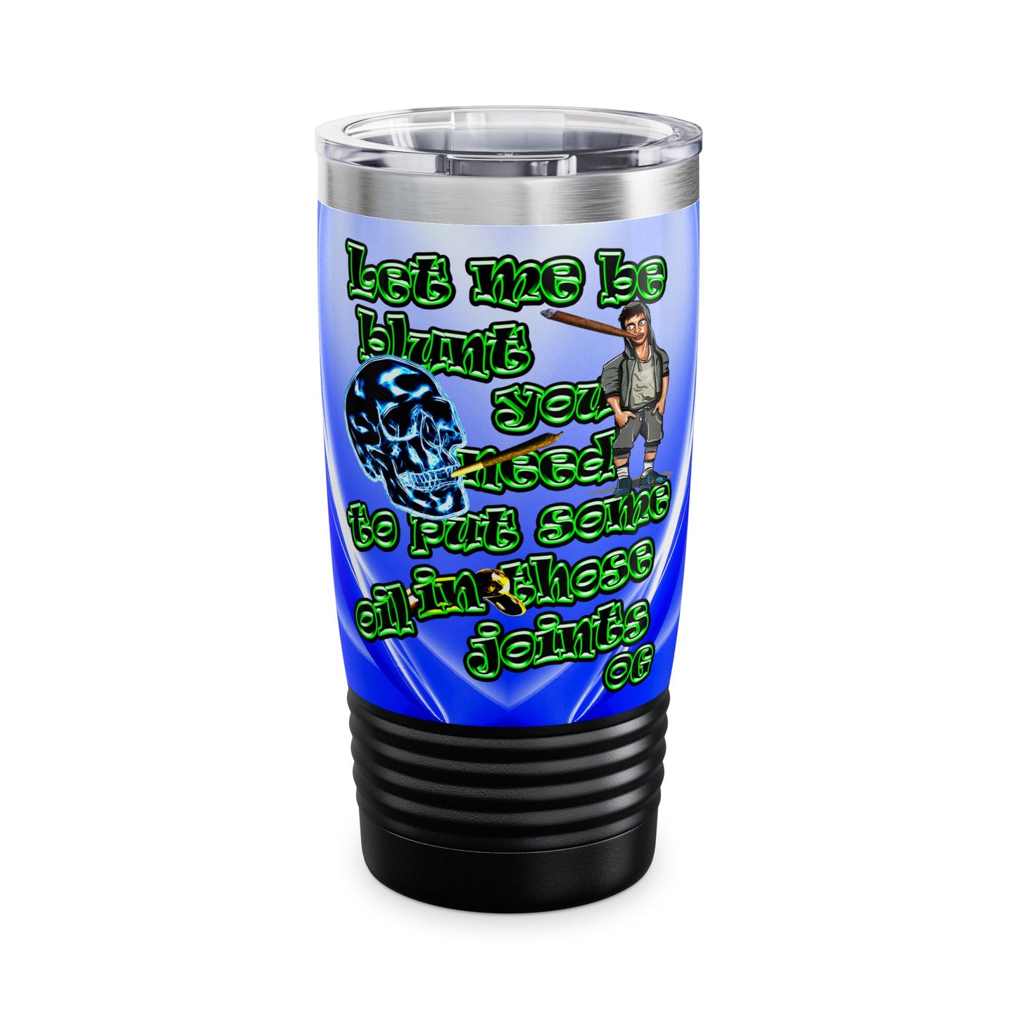 og - Ringneck Tumbler, 20oz (blue-white wave)