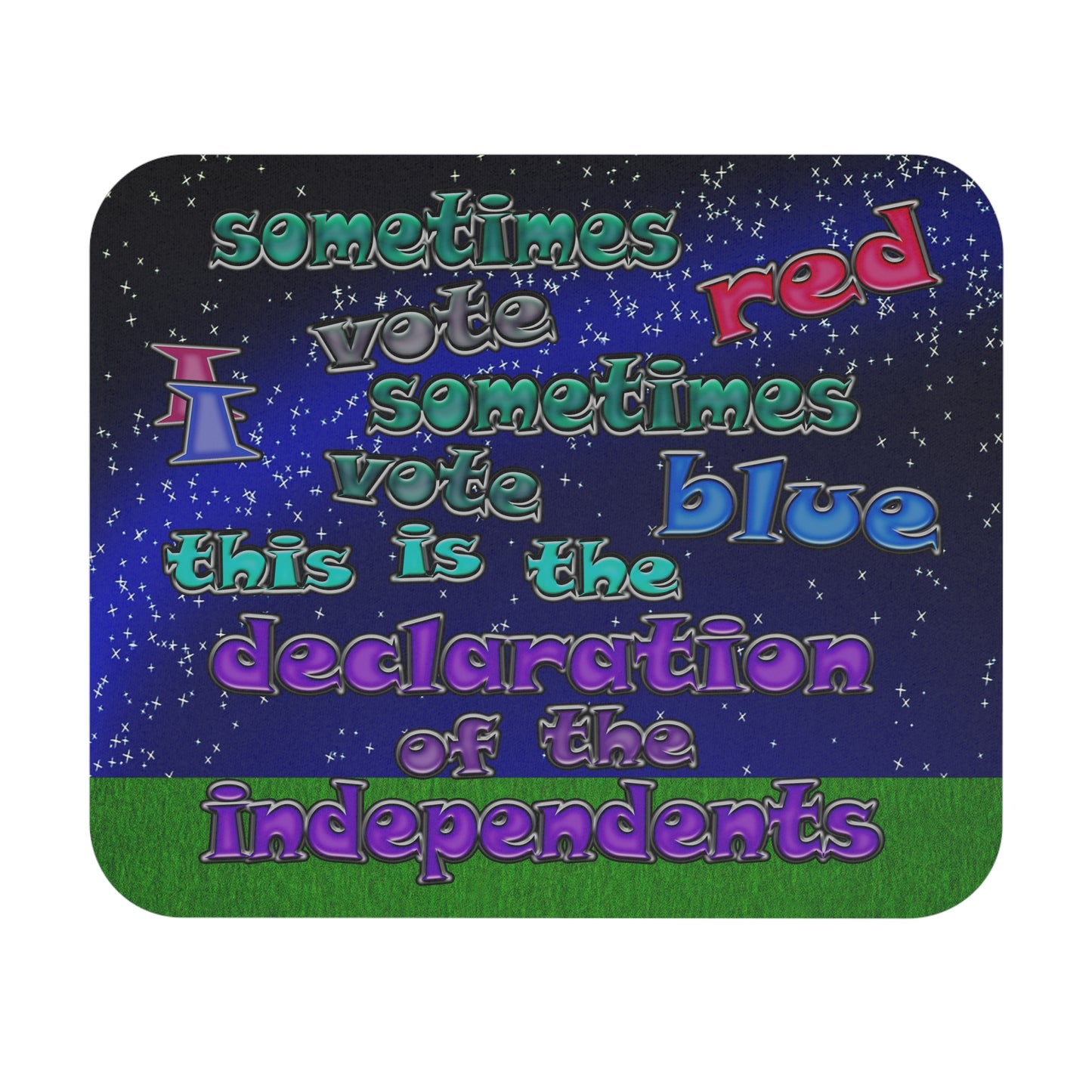 declaration of the independents - Mouse Pad (Rectangle) ('snoops' background)