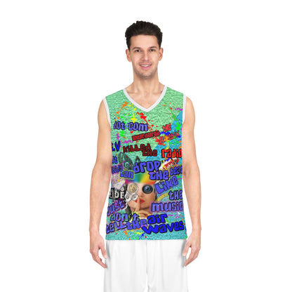 drop the beat - Basketball Jersey (AOP) - 2-EXTRA LARGE