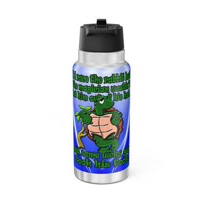 turtle race - Gator Tumbler, 32oz  (blue-white wave)