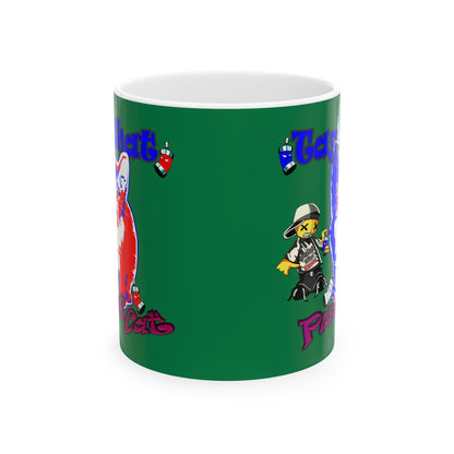 tag that - White Mug (dark green)