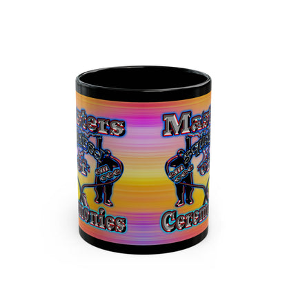 em cee squared - Black Mug (color blur)