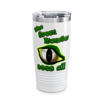green monster - Ringneck Tumbler, 20oz (white)