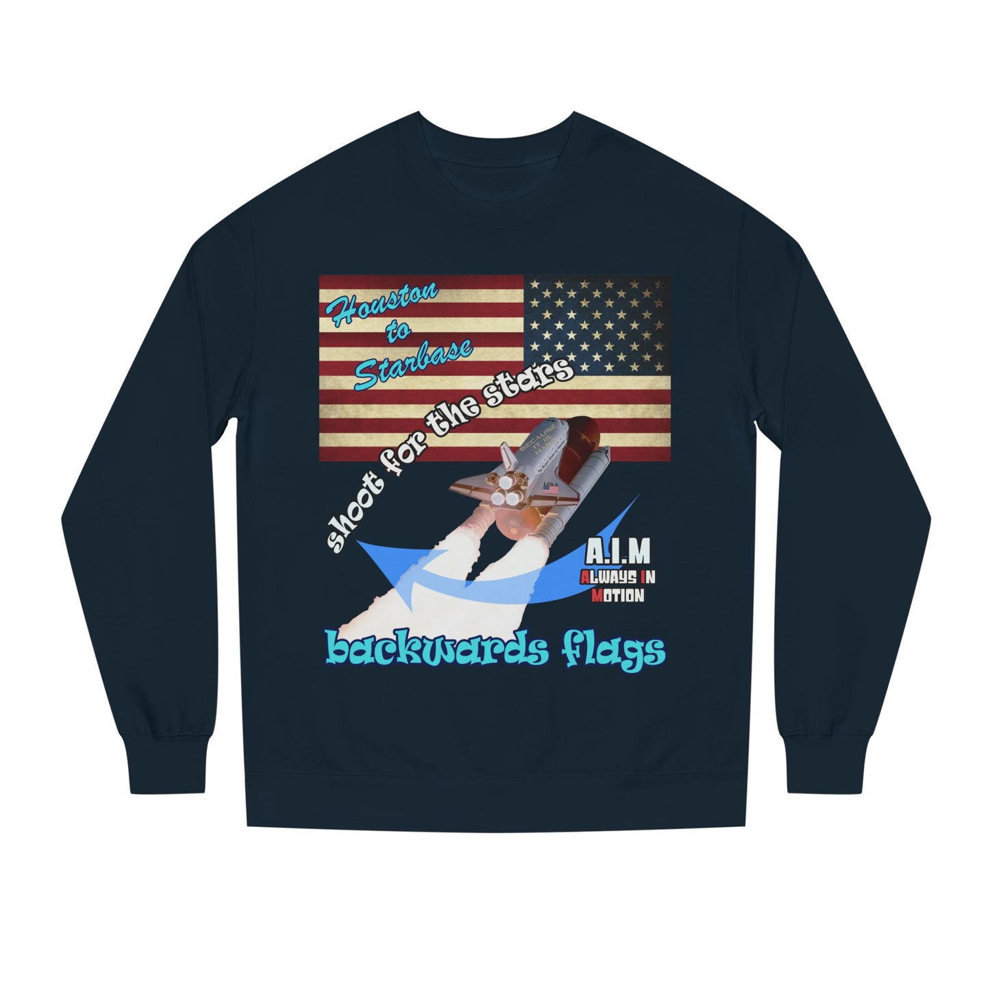 shoot for the stars - Unisex Crew Neck Sweatshirt