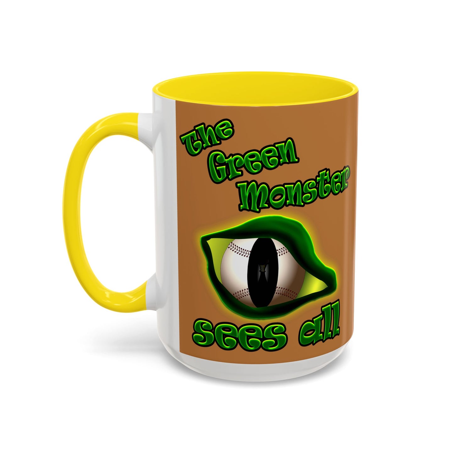 green monster - Accent Mug (light brown)