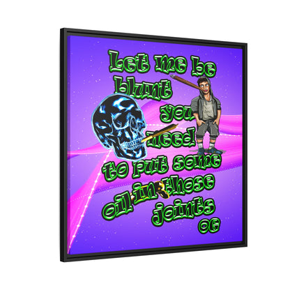og - framed canvas art (purple-pink wave)